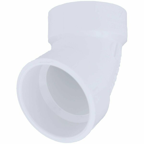 Charlotte Pipe And Foundry 1-1/2 In. Schedule 40 60 Deg. DWV PVC Elbow 1/6 Bend PVC 00319  0600HA